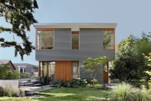 modern home yardscape Seattle