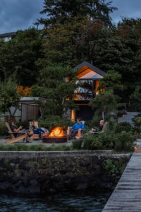 Seattle boathouse exterior